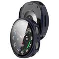 Samsung Galaxy Watch9 Plastikcover med Skærmbeskyttelse Hærdet Glas - 40mm - Blå