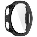 Samsung Galaxy Watch9 Plastikcover med Skærmbeskyttelse Hærdet Glas - 44mm - Sort