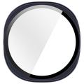 Samsung Galaxy Watch9 Plastikcover med Skærmbeskyttelse Hærdet Glas - 44mm - Blå