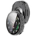 Samsung Galaxy Watch9 Plastikcover med Skærmbeskyttelse Hærdet Glas - 44mm - Klar
