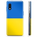 Samsung Galaxy Xcover Pro TPU Cover Ukrainsk Flag - Gul og lyseblå