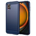 Samsung Galaxy XCover7 Pro Børstet TPU Cover - Karbonfiber
