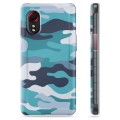 Samsung Galaxy Xcover 5 TPU Cover - Blå Camouflage