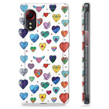 Samsung Galaxy Xcover 5 TPU Cover - Hjerter