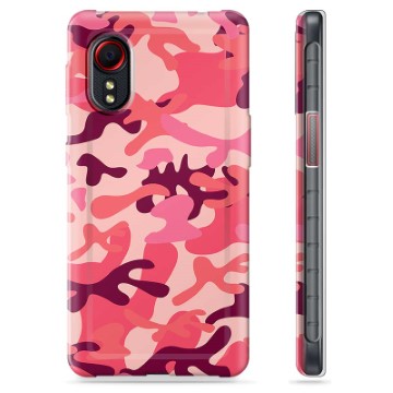 Samsung Galaxy Xcover 5 TPU Cover - Pink Camouflage