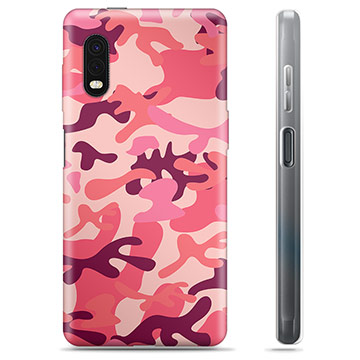 Samsung Galaxy Xcover Pro TPU Cover - Pink Camouflage