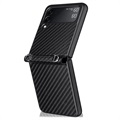 Samsung Galaxy Z Flip3 5G Cover med Rem - Karbonfiber - Sort