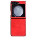 Samsung Galaxy Z Flip6/Z Flip7 FE Belagt Plastikcover - Rød