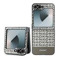 Samsung Galaxy Z Flip6/Z Flip7 FE DKNY Repeat Pattern Bottom Stripe Cover - MagSafe-kompatibel - Brun