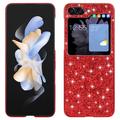 Samsung Galaxy Z Flip6/Z Flip7 FE Glitter Series Hybrid Cover - Rød