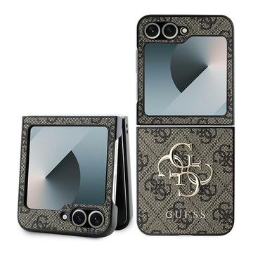 Samsung Galaxy Z Flip6/Z Flip7 FE Guess 4G Big Metal Logo Hybrid Cover - Brun