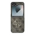 Samsung Galaxy Z Flip6/Z Flip7 FE Guess 4G Big Metal Logo Hybrid Cover - Brun