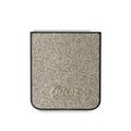 Samsung Galaxy Z Flip6/Z Flip7 FE Guess Glitter Flakes Metal Logo Hybrid Cover - Guld