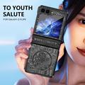 Samsung Galaxy Z Flip6/Z Flip7 FE Mechanical Legend Galvaniseret plastik cover