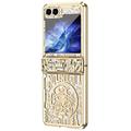 Samsung Galaxy Z Flip6/Z Flip7 FE Mechanical Legend Galvaniseret plastik cover - Guld