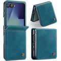 Samsung Galaxy Z Flip7 Caseme 033 Pung Etui med Kalvemønster og RFID-blokering