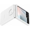 Samsung Galaxy Z Flip7 FE Silikone Cover med Ring EF-PF741TWEGWW - Hvid
