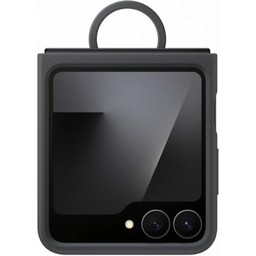 Samsung Galaxy Z Flip7 FE Silikone Cover med Ring EF-PF741TBEGWW - Sort