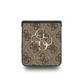 Samsung Galaxy Z Flip7 Guess 4G Big Metal Logo Hybrid Cover - Brun