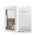 Samsung Galaxy Z Flip7 Guess 4G Big Metal Logo Hybrid Cover - Brun