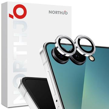 Samsung Galaxy Z Flip7 Northjo kameralinsebeskyttelsessæt - sølv