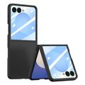 Samsung Galaxy Z Flip7 Plastikcover med ydre hærdet glasskærmbeskytter