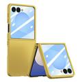 Samsung Galaxy Z Flip7 Plastikcover med ydre hærdet glasskærmbeskytter