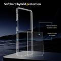 Samsung Galaxy Z Flip7 Ridsefast Hybrid Cover - Gennemsigtig