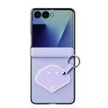 Samsung Galaxy Z Flip8 Dux Ducis Luvy cover med fingerring/håndrem - Lilla / Skal