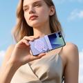 Samsung Galaxy Z Flip8 Dux Ducis Luvy cover med fingerring/håndrem - Lilla / Skal
