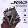 Samsung Galaxy Z Flip8 Plastikcover med ydre hærdet glasskærmbeskytter