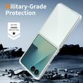 Samsung Galaxy Z Flip8 Ridsefast Hybrid Cover - Gennemsigtig