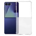 Samsung Galaxy Z Flip8 Stødsikkert Silikone Cover - Gennemsigtig