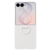 Samsung Galaxy Z Flip8 Silikone Cover med Ring EF-EF776CWEGWW - Fløde