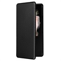 Samsung Galaxy Z Fold3 5G Flip Cover - Karbonfiber - Sort