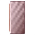 Samsung Galaxy Z Fold3 5G Flip Cover - Karbonfiber - Rødguld