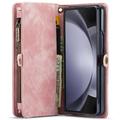Samsung Galaxy Z Fold6 Caseme 008 2-i-1 Multifunktionel Pung - Pink