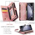 Samsung Galaxy Z Fold6 Caseme 008 2-i-1 Multifunktionel Pung - Pink