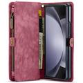 Samsung Galaxy Z Fold6 Caseme 008 2-i-1 Multifunktionel Pung - Rød