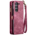 Samsung Galaxy Z Fold6 Caseme 008 2-i-1 Multifunktionel Pung - Rød