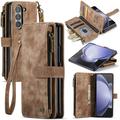 Samsung Galaxy Z Fold6 Caseme C30 Multifunktionel Pung - Brun