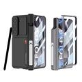 Samsung Galaxy Z Fold6 GKK Magnetisk Hybrid Cover m. Kortholder, Kamera Slider