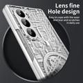 Samsung Galaxy Z Fold6 Mechanical Legend Galvaniseret plastik cover - Sølv