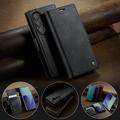 Samsung Galaxy Z Fold7 Caseme 033 Pung Etui med Kalvemønster og RFID-blokering - Sort