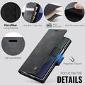 Samsung Galaxy Z Fold7 Caseme 033 Pung Etui med Kalvemønster og RFID-blokering - Sort