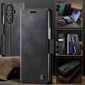 Samsung Galaxy Z Fold7 Caseme 033 Pung Etui med Kalvemønster og RFID-blokering - Sort