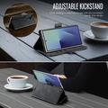 Samsung Galaxy Z Fold7 Caseme 033 Pung Etui med Kalvemønster og RFID-blokering - Sort