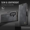 Samsung Galaxy Z Fold7 Caseme 033 Pung Etui med Kalvemønster og RFID-blokering - Sort