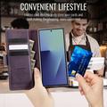 Samsung Galaxy Z Fold7 Caseme 033 Pung Etui med Kalvemønster og RFID-blokering