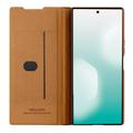 Samsung Galaxy Z Fold7 Nillkin Qin Pro Flip Cover - Brun
